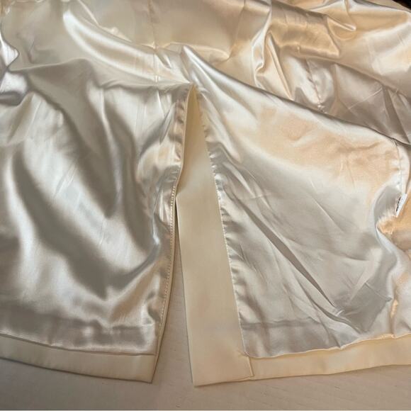 Milly Women’s Cream Quiet Luxury RoyalCore Long Jacket Coat NWOT Size S - Picture 8 of 13